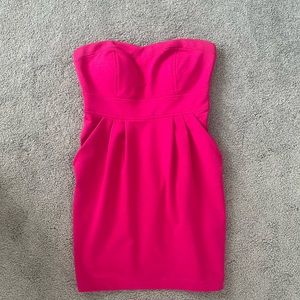 Forever 21 Fuchsia Strapless Mini Dress with Optional Straps Size S